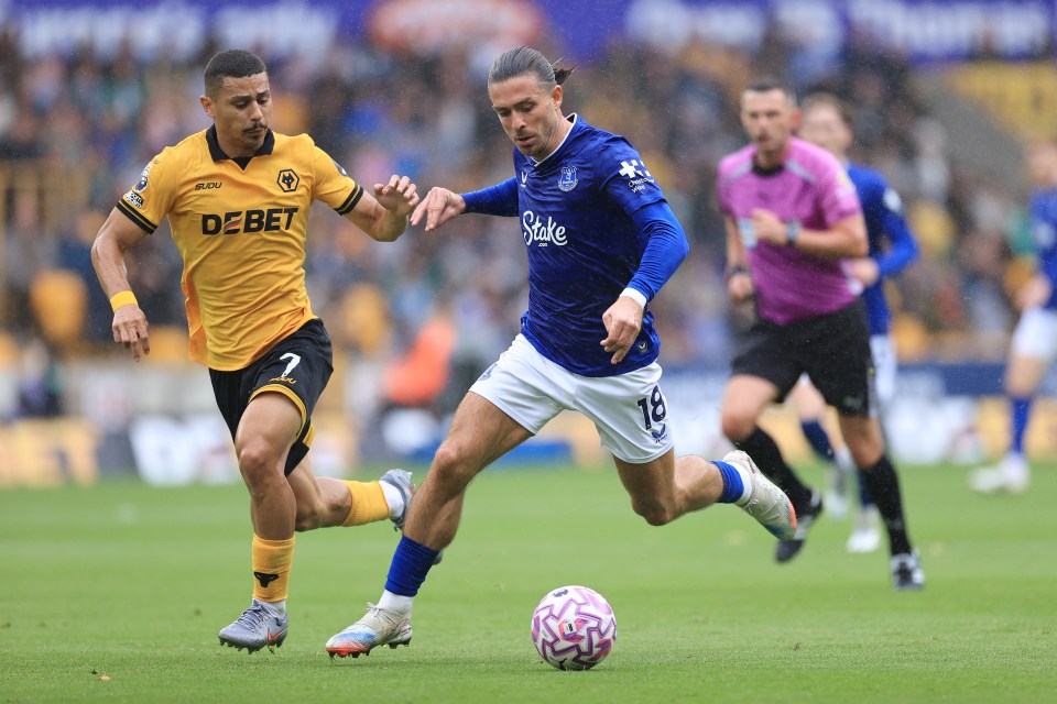 Grealish đã hoàn thành những trận đấu rê bóng nhất và giành chiến thắng nhiều trận đấu nhất trong số bất kỳ cầu thủ nào của Everton trước Wolves