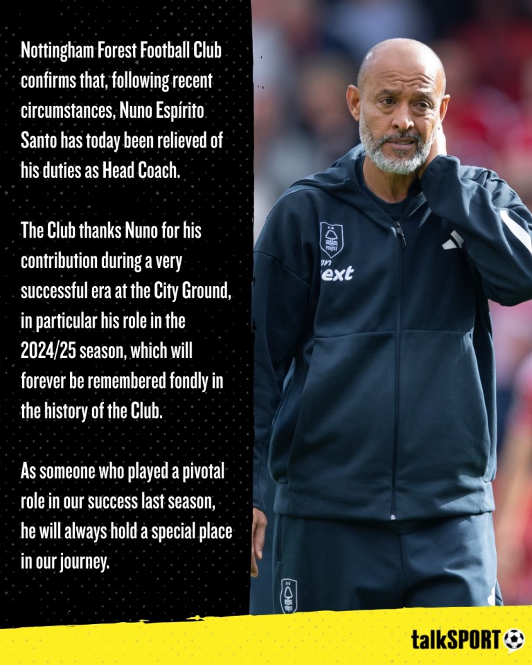 Forest đã đưa ra một tuyên bố tương đối ngắn để công bố lối ra của Espirito Santo